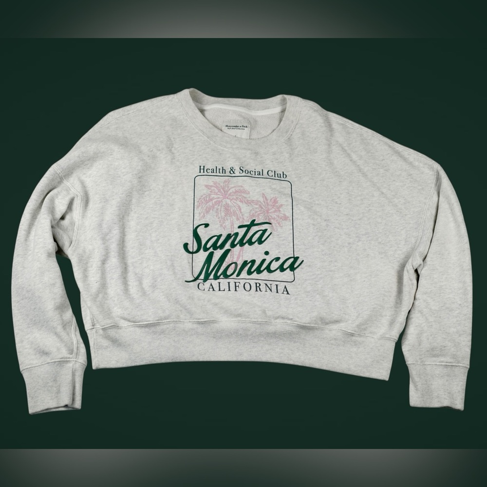 Abercrombie & Fitch Santa Monica Graphic Sweatshirt Soft A&F Collection – Size L - Picture 9 of 17